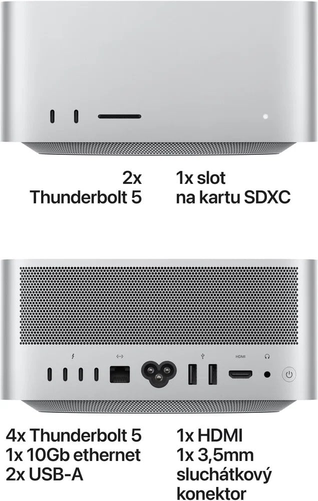 Apple Mac Studio, čip M5 Ultra, 30-jadrový procesor, 64-jadrový grafický procesor, 96 GB, 1 TB