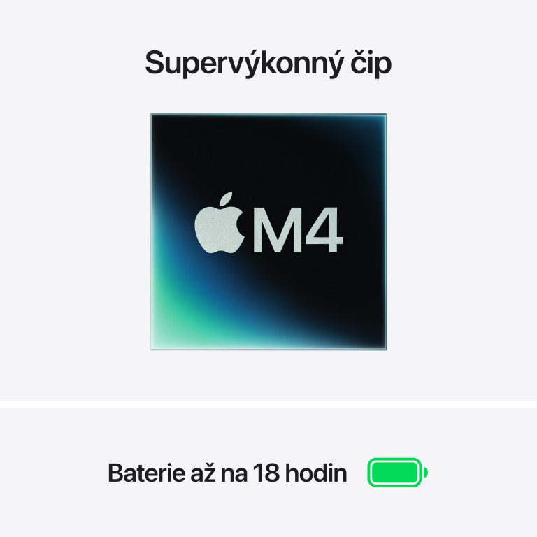 Apple MacBook Air 13,10-jadrový procesor M4/10-jadrový grafický procesor,24 GB,512 GB SSD - Strieborný