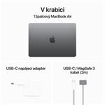 Apple MacBook Air 13'',M3 8-jadrový CPU/10-jadrový GPU,512 GB,8 GB,Vesmírne sivá (mrxp3cz/a)