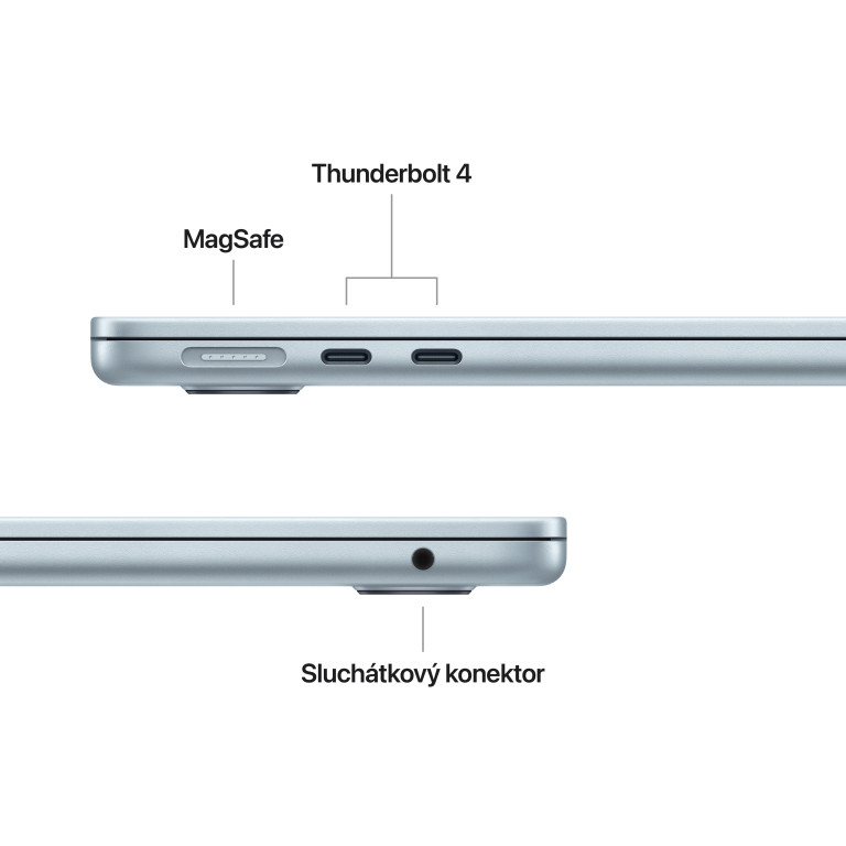 Apple MacBook Air 13, M4 16GB,256GB, blue, CZ znaky
