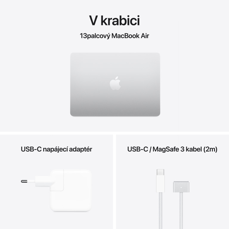 Apple MacBook Air 13,M4 chip 10-core CPU/8-core GPU,16GB,256GB SSD - Silver
