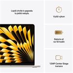 Apple MacBook Air 13" M4 SK 2025, Hviezdny biely