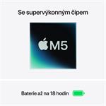 Apple MacBook Air 13" M5 16 GB, 1 TB SSD, strieborný