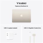 Apple MacBook Air 15,10-jadrový procesor M4/10-jadrový grafický procesor,24 GB,512 GB SSD - Starlight