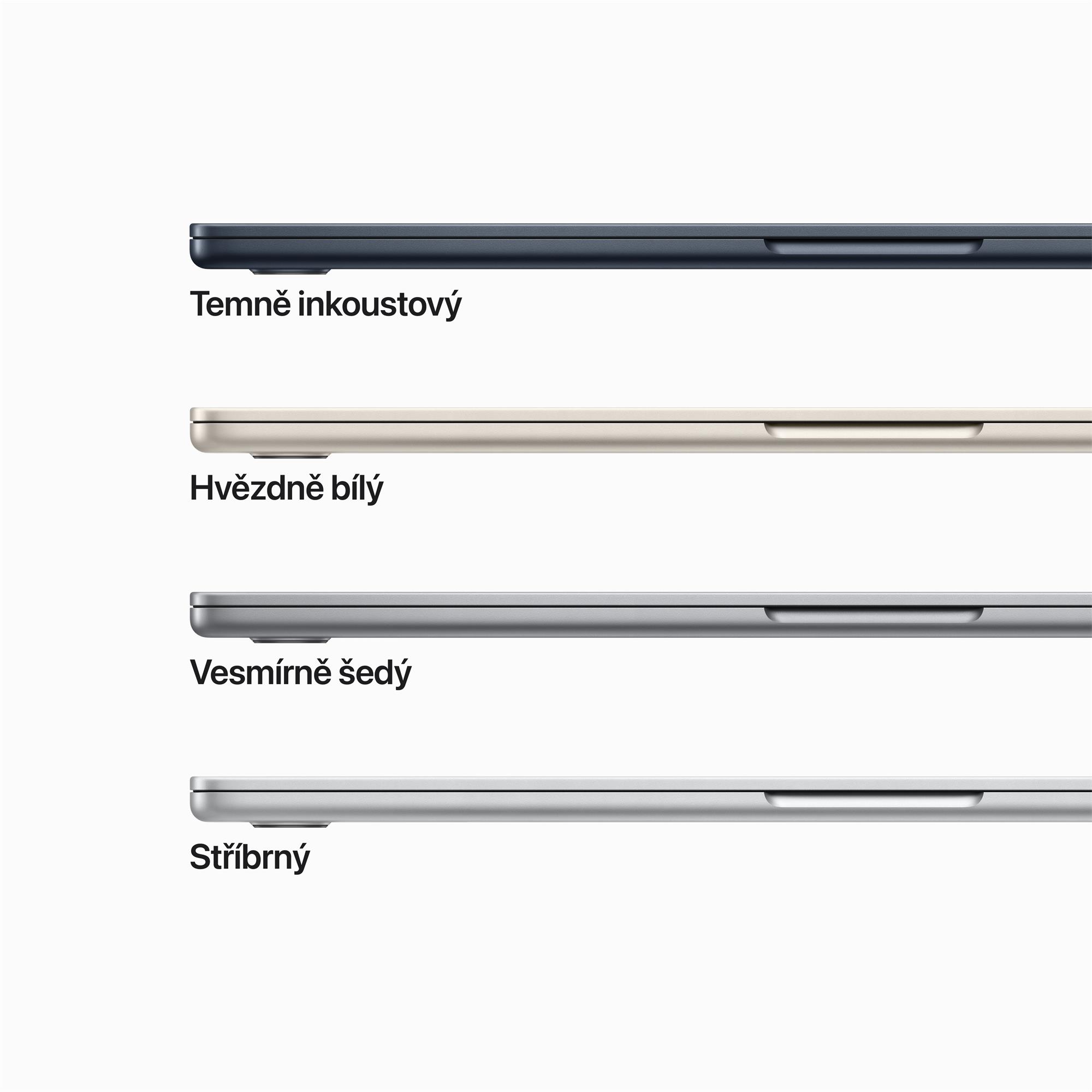Apple MacBook Air 15",M2 8-jadrový CPU/10-jadrový GPU,8 GB,256 GB,Vesmírne sivá,CZ (MQKP3CZ/A)