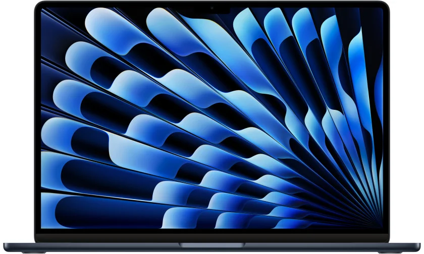 Apple MacBook Air 15'',M3 8-core CPU/10-core GPU,256GB,8GB,Midnight (mryu3cz/a)