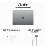 Apple MacBook Air 15'',M3 8-core CPU/10-core GPU,512GB,8GB,Space Grey (mryn3cz/a)