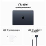 Apple MacBook Air 15'',M3 8-jadrový CPU/10-jadrový GPU,512 GB,8 GB,Polnoc (mryv3cz/a)