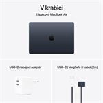 Apple MacBook Air 15" M4 16 GB/256 GB SSD, polnočná čierna, SK klávesnica