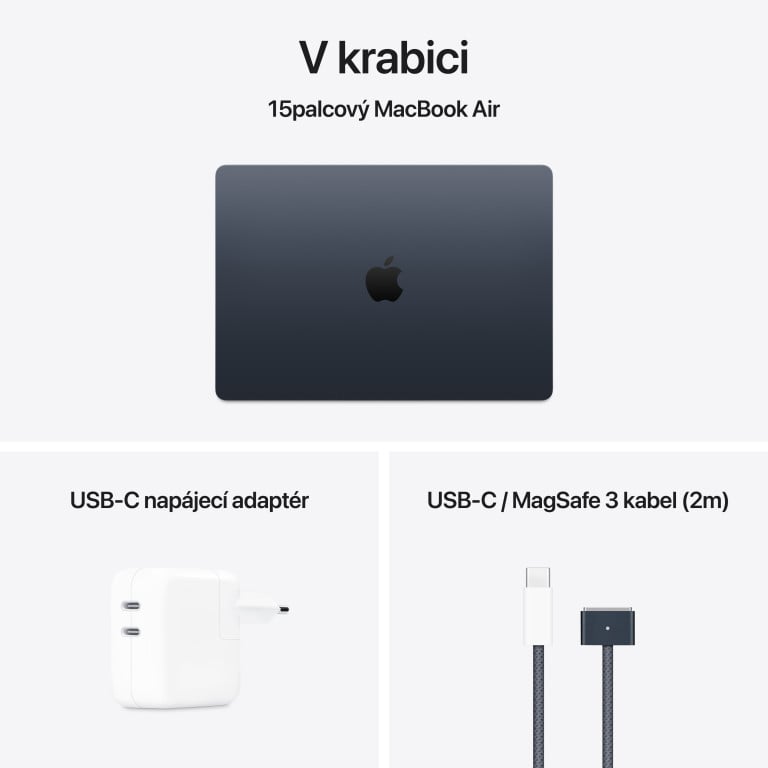 Apple MacBook Air 15,M4 16GB,512GB SSD - Midnight
