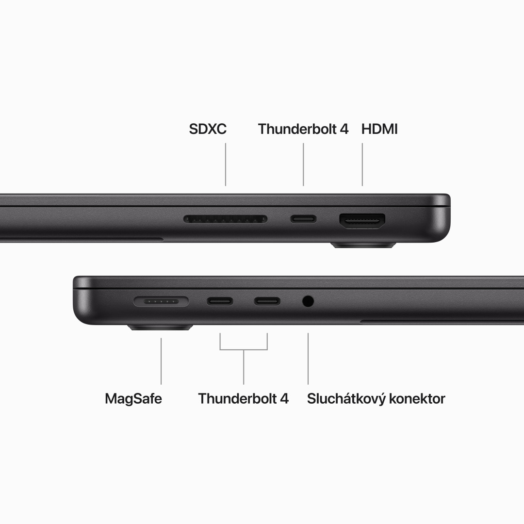 Apple MacBook Pro 14'' M3 Max CZ 2023 Vesmírně černý (MRX83CZ/A)