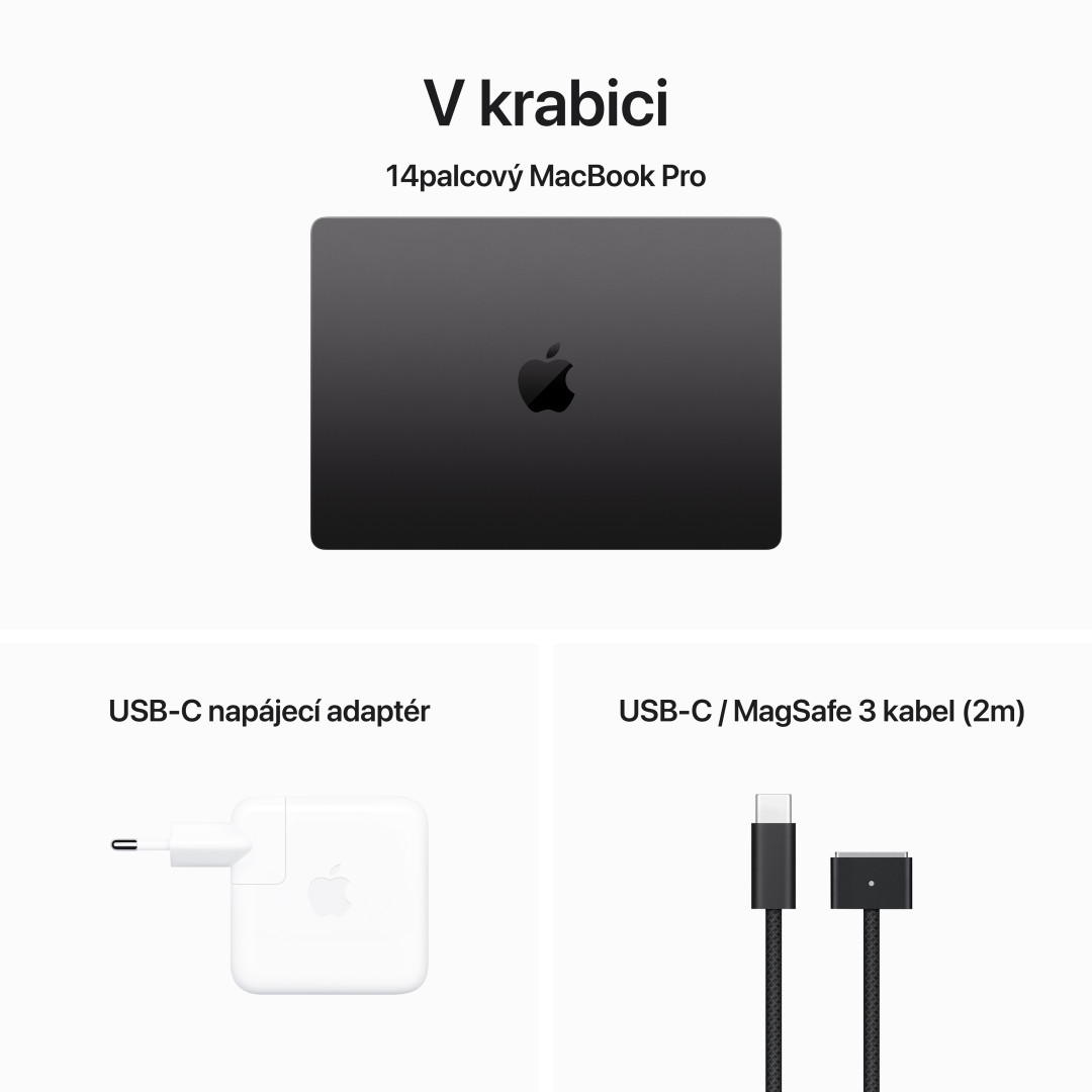 Apple MacBook Pro 14'' M3 Max CZ 2023 Vesmírně černý (MRX83CZ/A)
