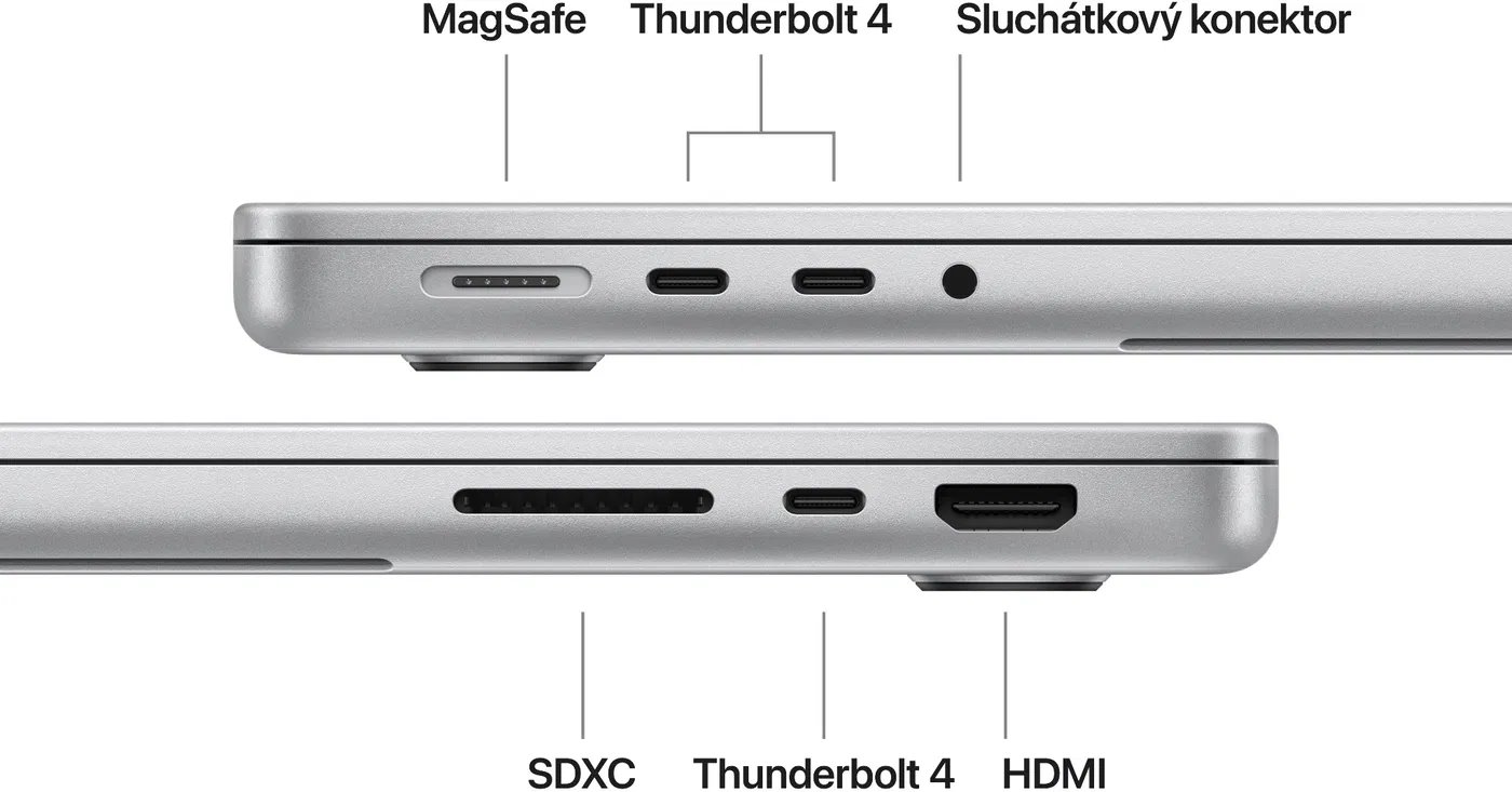 Apple MacBook Pro 14" M5 32 GB, 1 TB SSD, strieborný