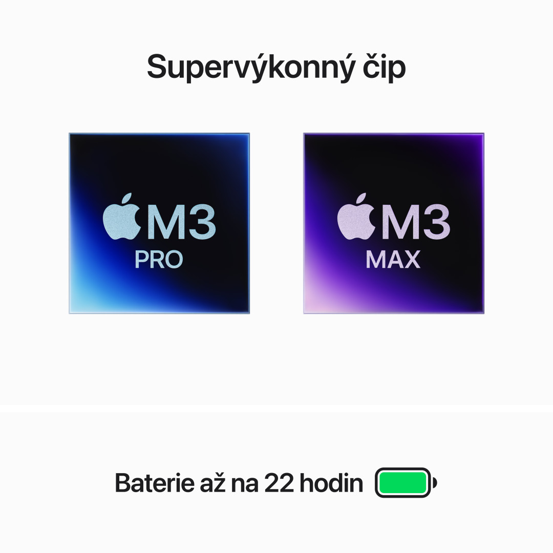 Apple MacBook Pro 16'' M3 Pro CZ 2023 Vesmírně černý (MRW13CZ/A)