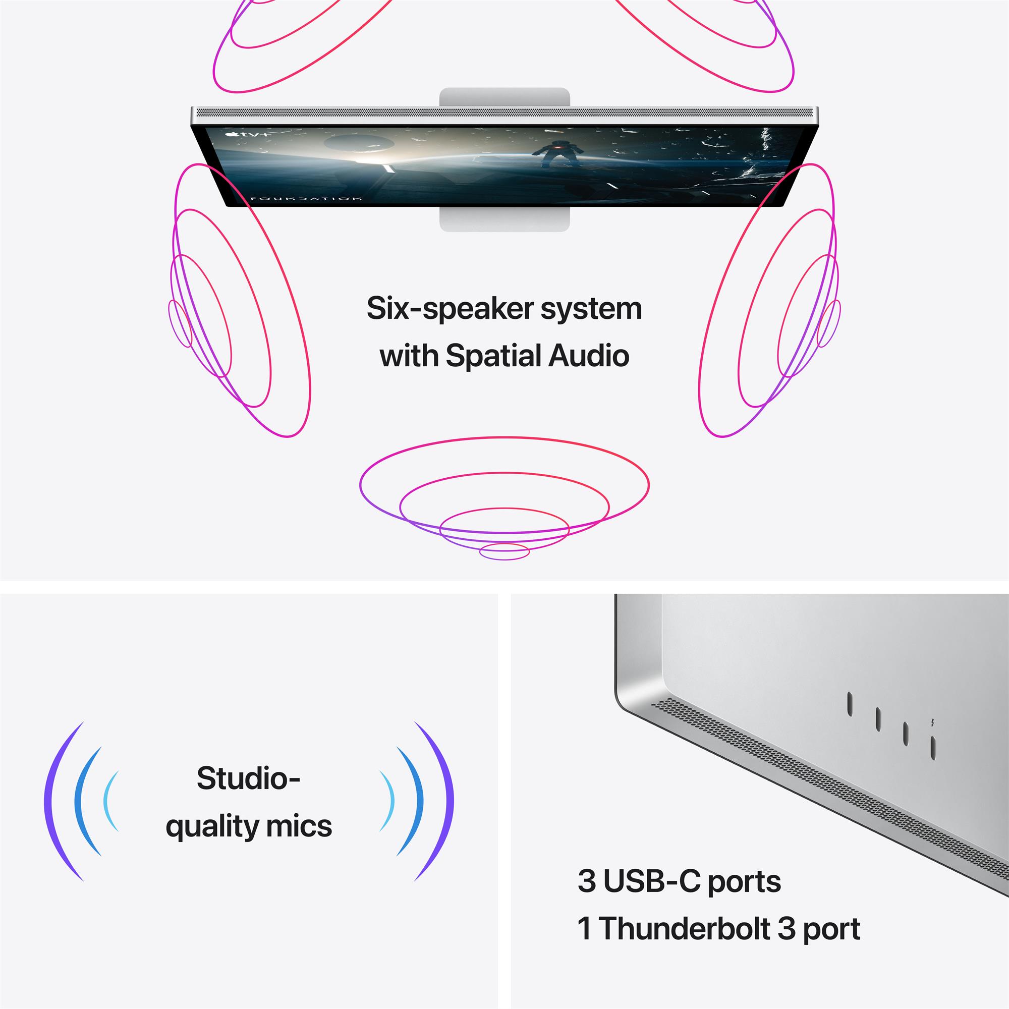 Apple Studio Display 5K,LED monitor 27",Sklo s nanotextúrou,Stojan s nastaviteľným sklonom