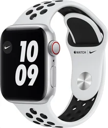 APPLE Watch Nike SE GPS+Cellular,40mm Silver Aluminium Case with Pure Platinum/Black Nike Sport Band