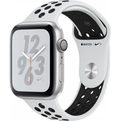 APPLE Watch Nike+ Series 4 GPS, 40mm Silver Aluminium Case with Pure Platinum/Black Nike Sport Band