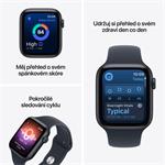 Apple Watch SE 3 GPS 40mm Midnight Aluminium Case with Navy Blue Sport Band - M/L