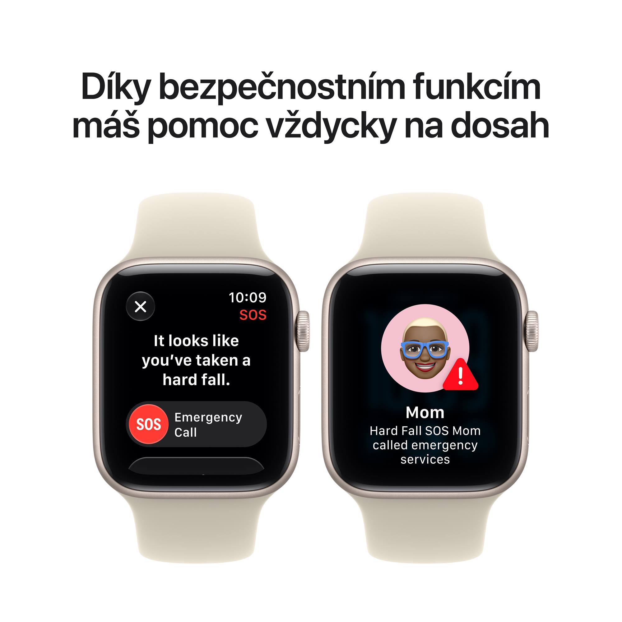 Apple Watch SE 3 GPS 44mm Midnight Aluminium Case with Navy Blue Sport Band - M/L