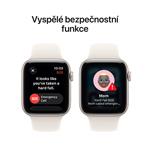 Apple Watch SE 3 GPS + Cellular 40 mm, hliníkové puzdro v odtieni Starlight so športovým remienkom v odtieni Sand – S/M