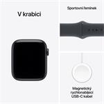 Apple Watch SE 3 GPS + Cellular 40 mm polnočné hliníkové puzdro s polnočným športovým remienkom - S/M