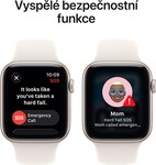 Apple Watch SE 3 GPS + Cellular 40mm Starlight Aluminium Case with Sand Sport Band - M/L