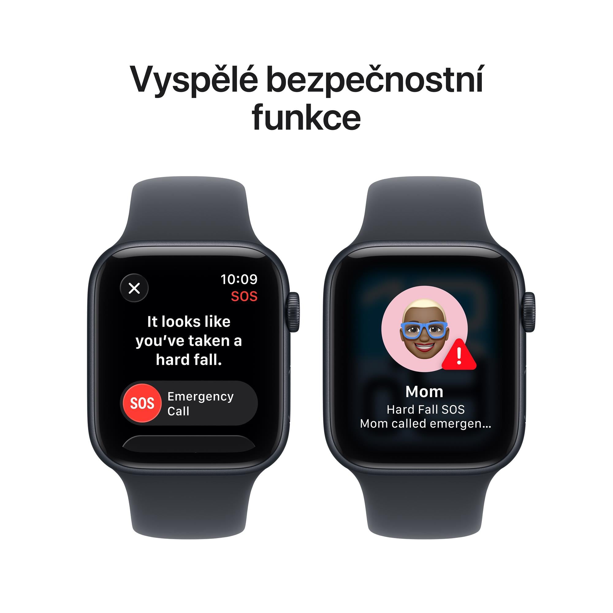 Apple Watch SE 3 GPS + Cellular 44 mm, puzdro v farbe Midnight Aluminium s modrým športovým remienkom – M/L