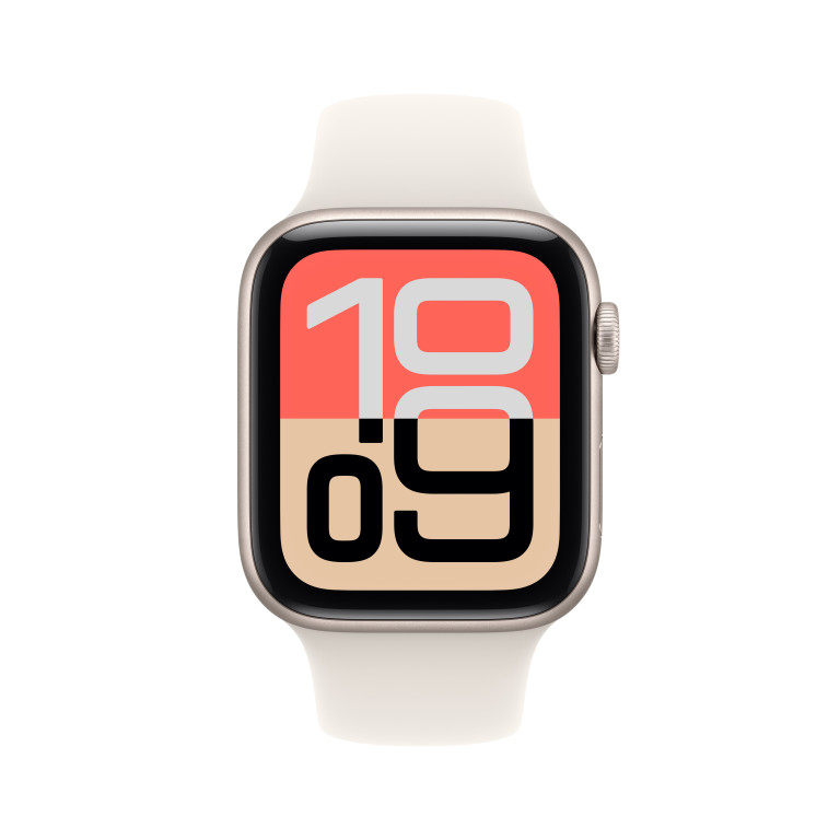Apple Watch SE 3 GPS + Cellular 44mm Starlight Aluminium Case with Starlight Sport Band - S/M