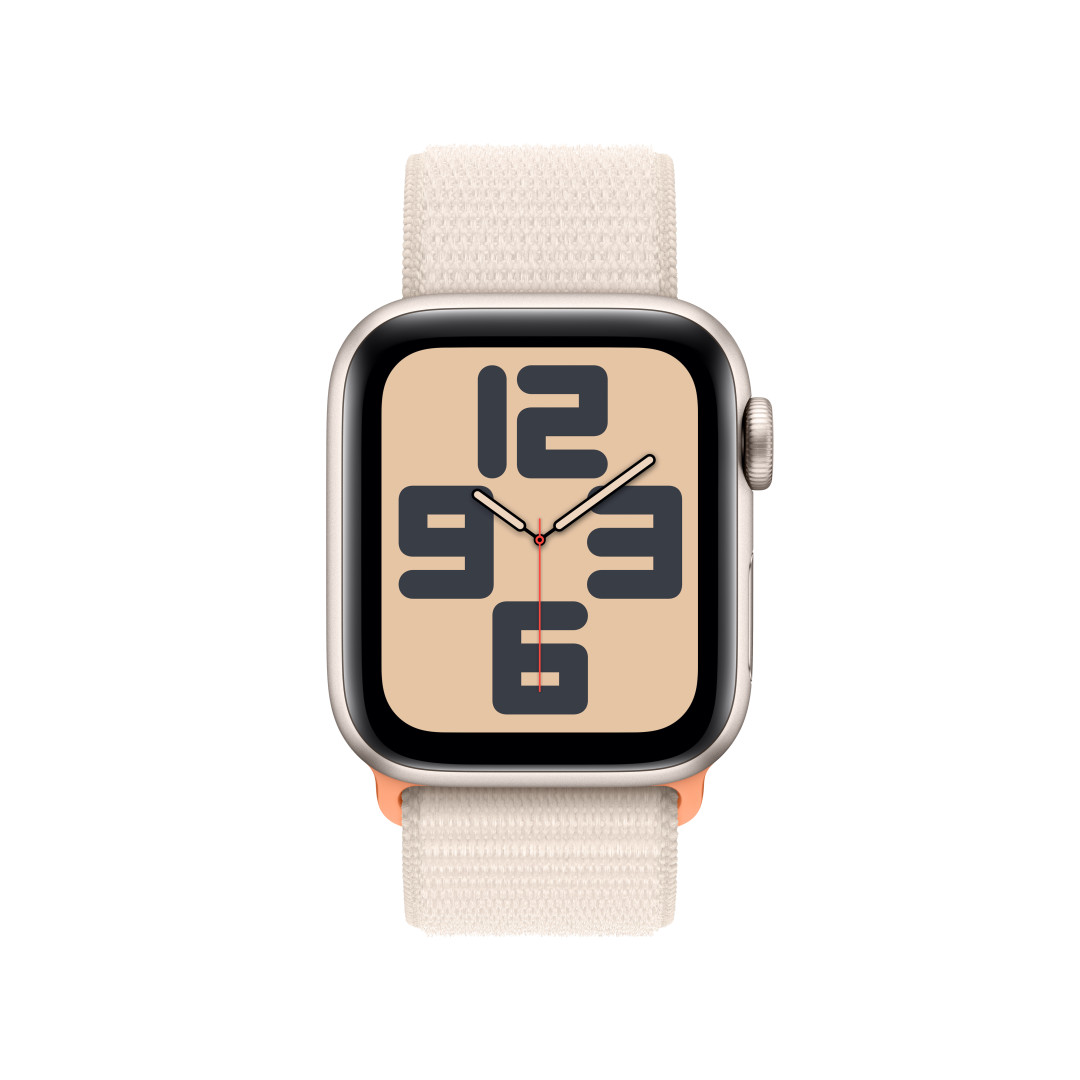 Apple Watch SE 40 mm Star White Aluminium s hviezdičkovým bielym športovým remienkom