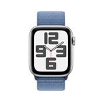 Apple Watch SE 40 mm strieborný hliník s ľadovo modrým športovým remienkom