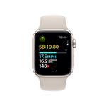 Apple Watch SE 40mm Hvězdně bílý hliník s hvězdně bílým sportovním řemínkem - S/M