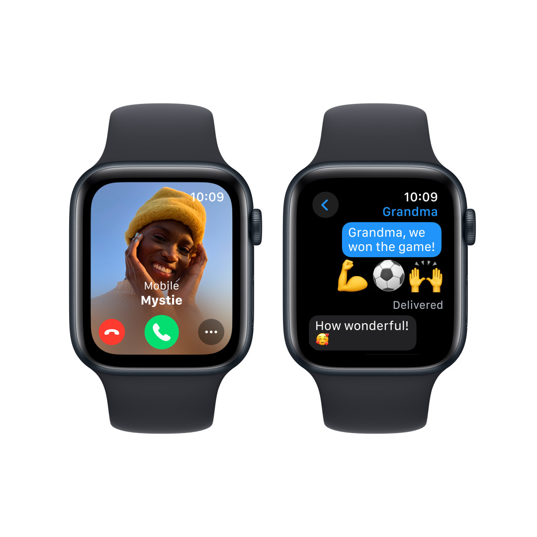Apple Watch SE 44 mm Dark Ink Aluminium so športovým remienkom Dark Ink - S/M