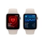 Apple Watch SE 44 mm Star White Aluminium s hviezdičkovým bielym športovým remienkom - M/L