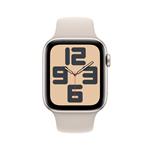 Apple Watch SE 44 mm Star White Aluminium s hviezdičkovým bielym športovým remienkom - S/M