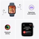 Apple Watch SE 44mm Hvězdně bílý hliník s hvězdně bílým sportovním řemínkem - M/L