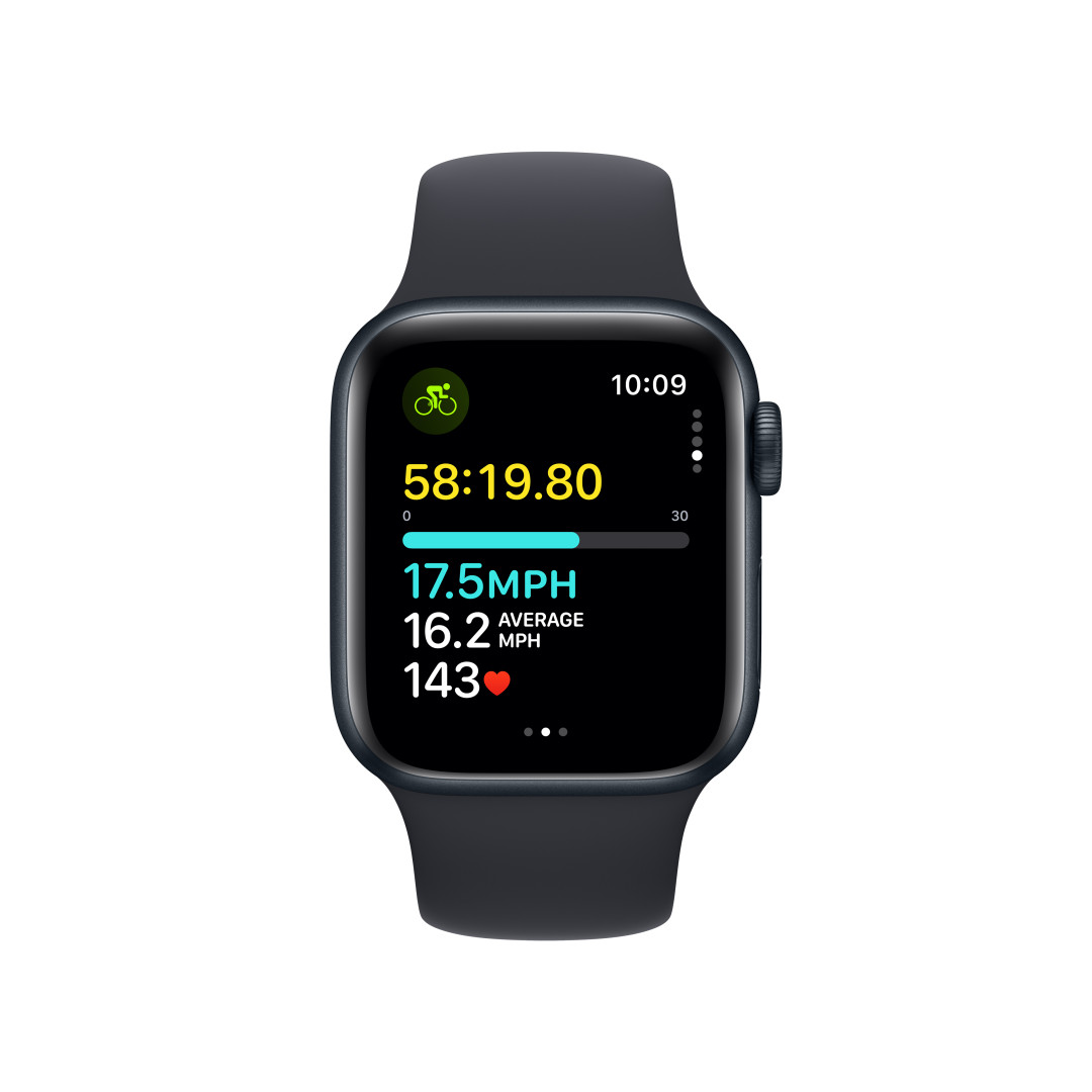 Apple Watch SE Cellular 40 mm Dark Ink Aluminium so športovým remienkom Dark Ink - S/M