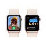 Apple Watch SE Cellular 40mm Hvězdně bílý hliník s hvězdně bílým provlékacím sportovním řemínkem