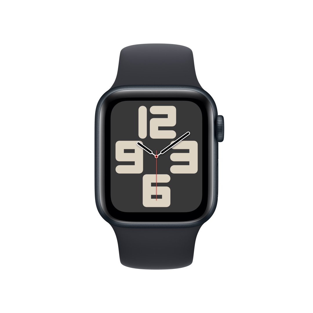 Apple Watch SE Cellular 40mm Temně inkoustový hliník s temně inkoustovým sportovním řemínkem - S/M