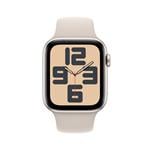 Apple Watch SE Cellular 44 mm Hviezdne biely hliník s hviezdne bielym športovým remienkom - S/M