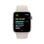 Apple Watch SE Cellular 44 mm Hviezdne biely hliník s hviezdne bielym športovým remienkom - S/M