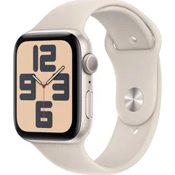 Apple Watch SE Cellular 44mm Hvězdně bílý hliník s hvězdně bílým sportovním řemínkem - S/M