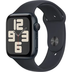 Apple Watch SE Cellular 44mm Temně inkoustový hliník s temně inkoustovým sportovním řemínkem - M/L
