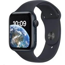 Apple Watch SE GPS 44mm Midnight Aluminium Case with Midnight Sport Band - Regular (mnk03cs/a)
