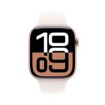 Apple Watch Series 10 GPS 42mm Rose Gold Aluminium Case with Light Blush Sport Band - S/M (MWWH3QC/A)