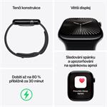 Apple Watch Series 10 GPS + Cellular 42 mm puzdro z prírodného titánu s kamenným športovým remienkom - S/M (MWXD3QC/A)