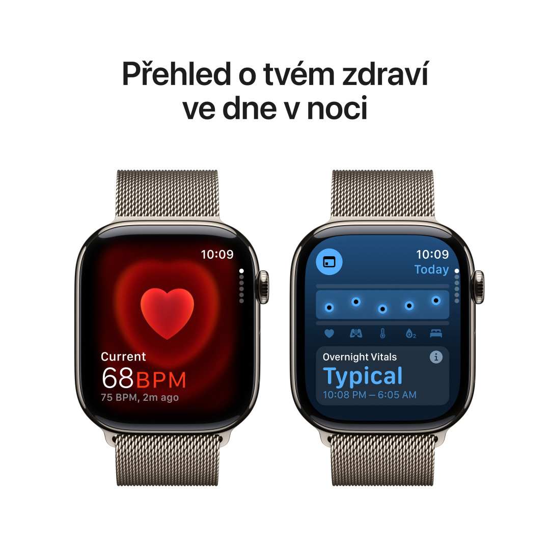 Apple Watch Series 10 GPS + Cellular 42mm Natural Milanese Loop