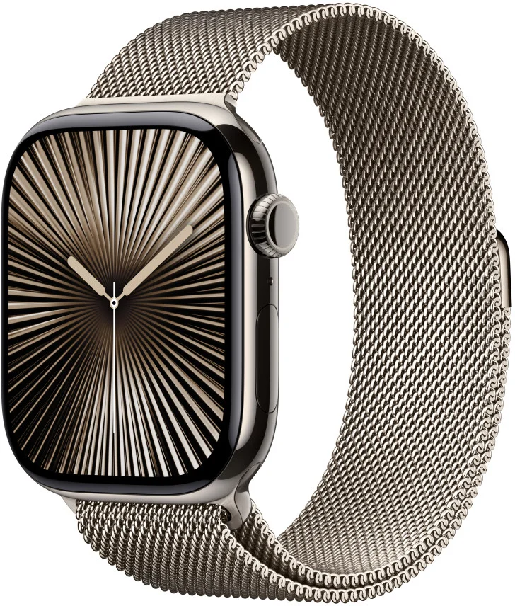 Apple Watch Series 10 GPS + Cellular 42mm Natural Milanese Loop