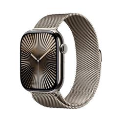 Apple Watch Series 10 GPS + Cellular 42mm Natural Titanium Case with Natural Milanese Loop (MWXF3QC/A)