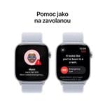 Apple Watch Series 10 GPS + Cellular 42mm Silver Aluminium Case with Blue Cloud Sport Loop (MWX53QC/A)