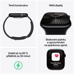 Apple Watch Series 10 GPS + Cellular 42mm Silver Aluminium Case with Denim Sport Band - M/L (MWX43QC/A)